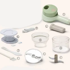 Tragbarer Gemüseschneider-Mixer - 2-in-1-Küchengerät