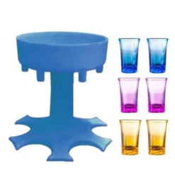 Tragbarer Getränkespender für 6 Shots – Lustiger Getränkespender für Partys