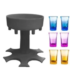 Tragbarer Getränkespender für 6 Shots – Lustiger Getränkespender für Partys