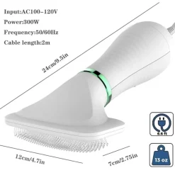 Tragbarer Haustier-Haartrockner – 2-in-1 verstellbarer Hunde-/Katzentrockner