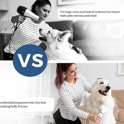 Tragbarer Haustier-Haartrockner – 2-in-1 verstellbarer Hunde-/Katzentrockner