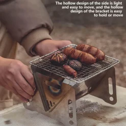 Tragbarer Holzkohlegrill – Faltbares Camping-Grillwerkzeug