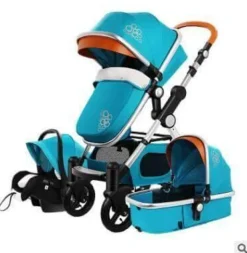 Tragbarer 3-in-1-Kinderwagen – luxuriöser, faltbarer Querwagen