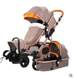 Tragbarer 3-in-1-Kinderwagen – luxuriöser, faltbarer Querwagen