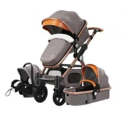 Tragbarer 3-in-1-Kinderwagen – luxuriöser, faltbarer Querwagen