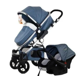 Tragbarer 3-in-1-Kinderwagen – luxuriöser, faltbarer Querwagen