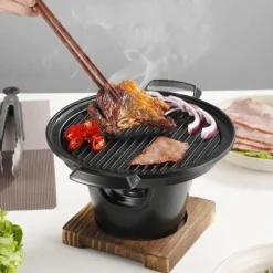 Tragbarer japanischer BBQ-Grill mit Antihaftbeschichtung – Mini-Grillpfanne