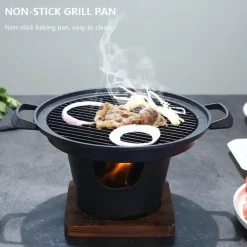 Tragbarer japanischer BBQ-Grill mit Antihaftbeschichtung – Mini-Grillpfanne
