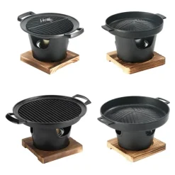 Tragbarer japanischer BBQ-Grill mit Antihaftbeschichtung – Mini-Grillpfanne