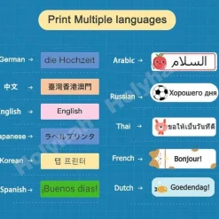Tragbarer kabelloser Etikettendrucker – Schnelles Thermodruckgerät
