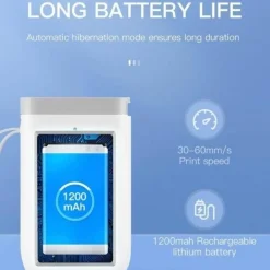 Tragbarer kabelloser Etikettendrucker – Schnelles Thermodruckgerät