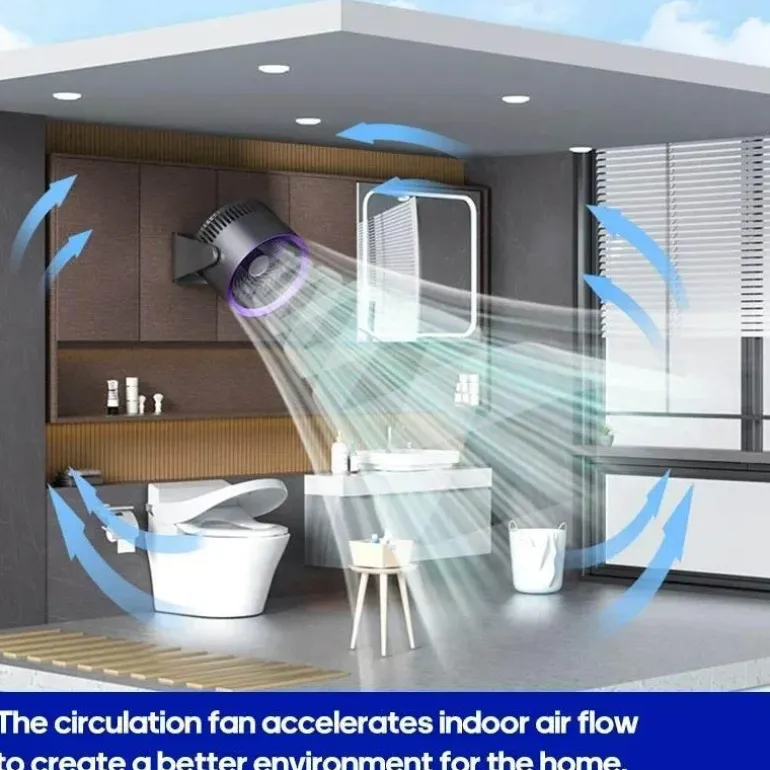 Tragbarer kabelloser Ventilator – Leiser Luftkühler/Zirkulator