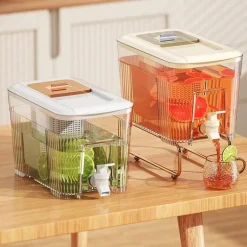 Tragbarer Kaltgetränkespender mit eingebautem Zapfhahn – Familiengröße