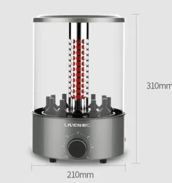 Tragbarer Kebab-Grill – Elektrischer Grill für drinnen und draußen