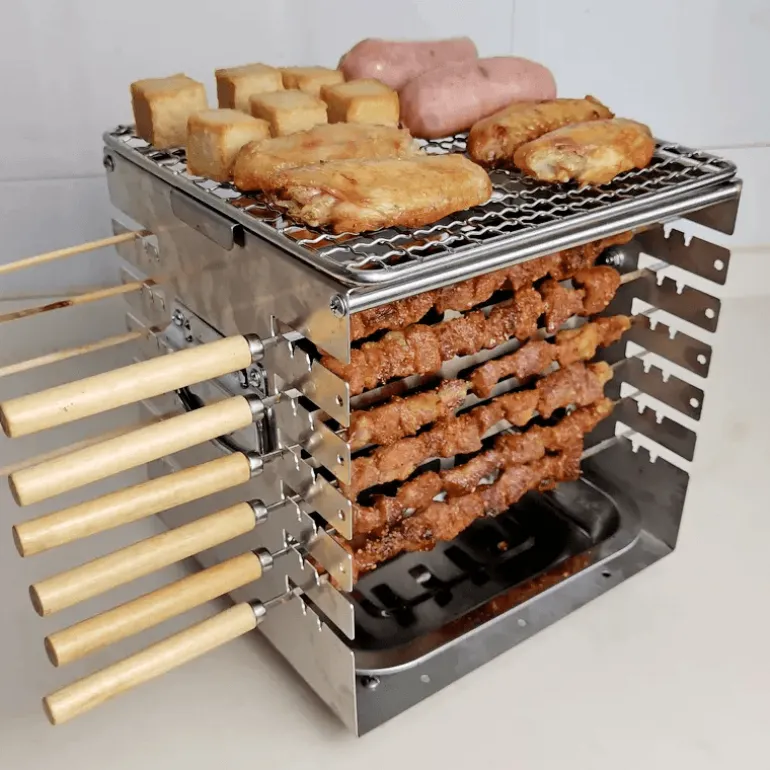 Tragbarer Kebab-Grill – Rauchfreies Mini-Kochgerät