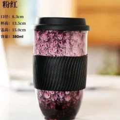 Tragbarer Keramikbecher mit Deckel – Kaffee- und Teetasse für Paare