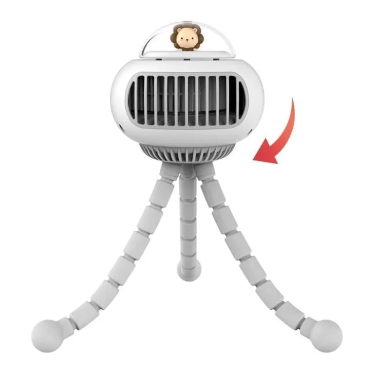 Tragbarer Kinderwagen-Ventilator – flexibles, süßes Design