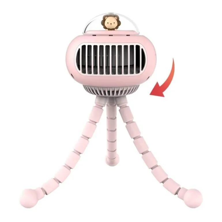 Tragbarer Kinderwagen-Ventilator – flexibles, süßes Design