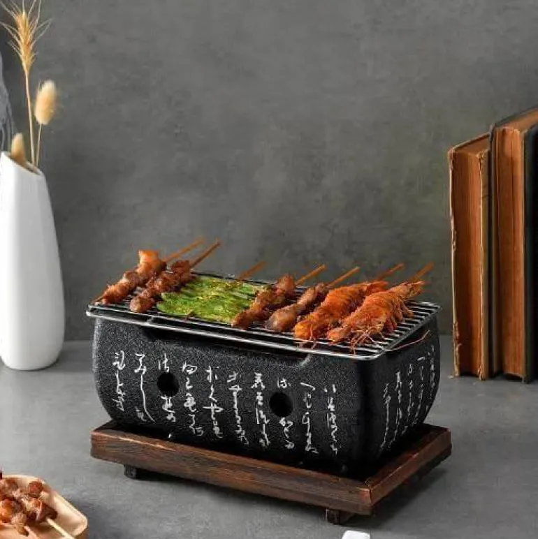 Tragbarer koreanischer BBQ-Grill – Grillofen für den Außenbereich