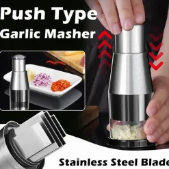 Tragbarer Lebensmittelzerkleinerer – Handgeführter manueller Allesschneider für die schnelle Lebensmittelzubereitung