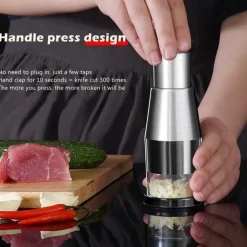 Tragbarer Lebensmittelzerkleinerer – Handgeführter manueller Allesschneider für die schnelle Lebensmittelzubereitung
