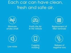 Tragbarer Luftreiniger - Ionisator zur Entfernung von Rauchgeruch