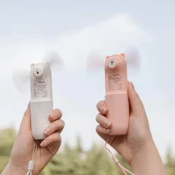Tragbarer Mini-Bärenventilator – süßes und kompaktes Kühlgerät