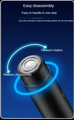 Tragbarer Mini-Elektrorasierer mit USB-Ladefunktion