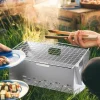 Tragbarer Mini-Klappgrill aus Edelstahl – Kompakter Camping-Grill