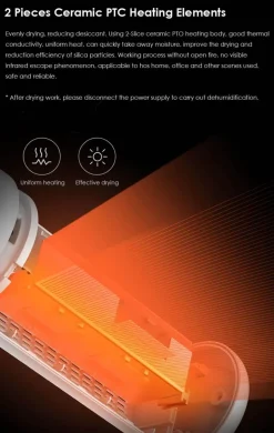 Tragbarer Mini-Luftentfeuchter aus Keramik für den Heimgebrauch