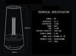 Tragbarer Nachtlichtlautsprecher - Stimmungslampe