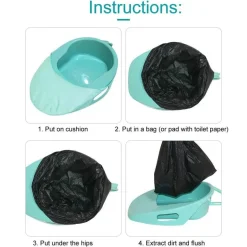 Tragbarer Nachtstuhl – leicht zu reinigende Toilettenhilfe für Senioren