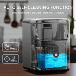 Tragbarer Nugget-Eisbereiter – 26–34 Pfund/Tag, weiches Kaueis