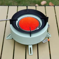 Tragbarer Outdoor-Kocher - Runder Wärmekocher für Camping