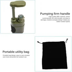 Tragbarer Outdoor-Wasserfilter - Camping-Überlebenswerkzeug