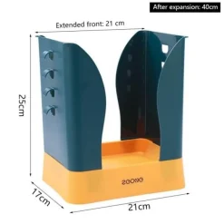 Tragbarer pastellfarbener Müllsackhalter – einfacher Organizer für Zuhause und Büro