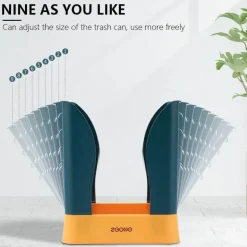 Tragbarer pastellfarbener Müllsackhalter – einfacher Organizer für Zuhause und Büro