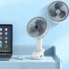 Tragbarer, per USB aufladbarer Clip-On-Ventilator – kompakte persönliche Kühllösung
