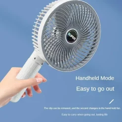 Tragbarer, per USB aufladbarer Clip-On-Ventilator – kompakte persönliche Kühllösung
