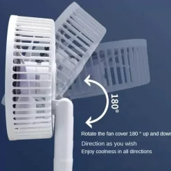 Tragbarer, per USB aufladbarer Clip-On-Ventilator – kompakte persönliche Kühllösung