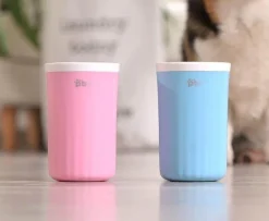 Tragbarer Pfotenreiniger für Haustiere – einfacher Fußreiniger für Hunde und Katzen