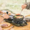 Tragbarer Picknick-Grillofen mit zwei Brennern – kompakte Kochlösung für draußen