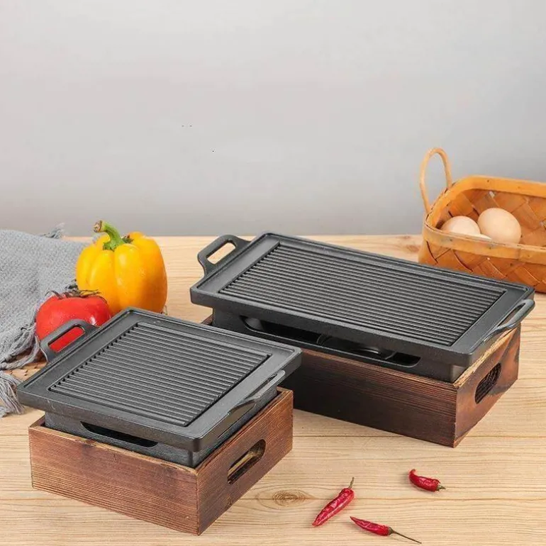 Tragbarer rauchfreier BBQ-Grill – Antihaft-Grill im japanischen Stil