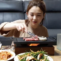 Tragbarer rauchfreier BBQ-Grill – Antihaft-Grill im japanischen Stil