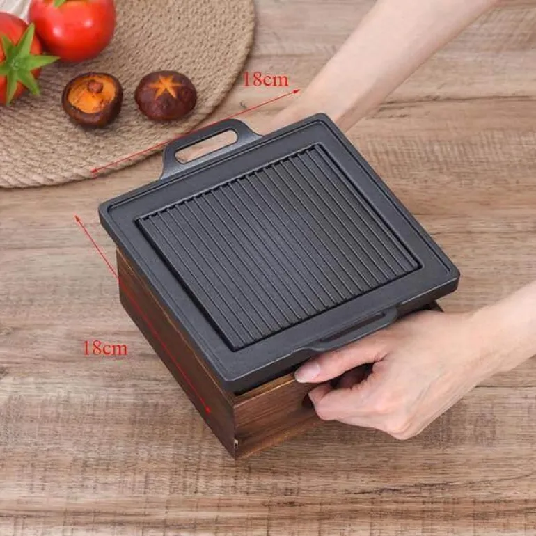 Tragbarer rauchfreier BBQ-Grill – Antihaft-Grill im japanischen Stil