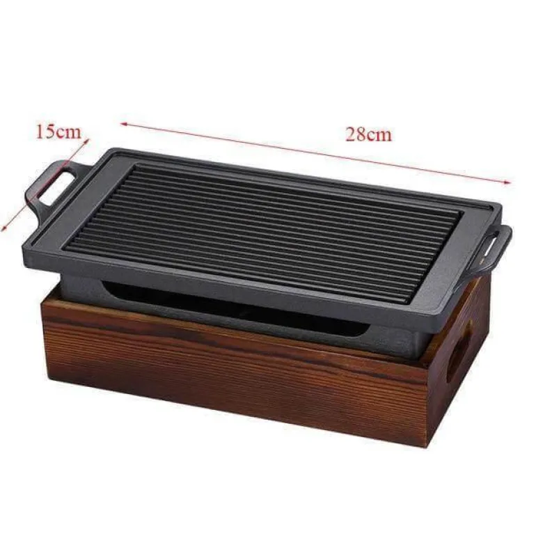 Tragbarer rauchfreier BBQ-Grill – Antihaft-Grill im japanischen Stil