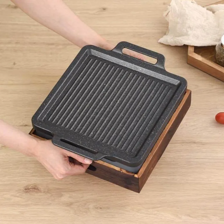 Tragbarer rauchfreier BBQ-Grill – Antihaft-Grill im japanischen Stil