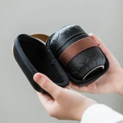 Tragbarer Teebecher aus Keramik – Chinesischer Kung-Fu-Reisebecher