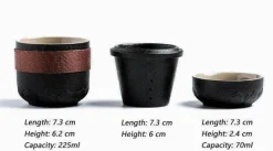 Tragbarer Teebecher aus Keramik – Chinesischer Kung-Fu-Reisebecher