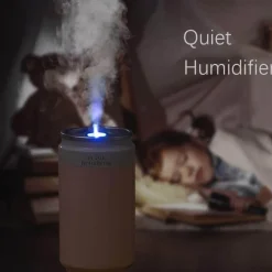 Tragbarer Ultraschall-Luftbefeuchter mit Minilampe